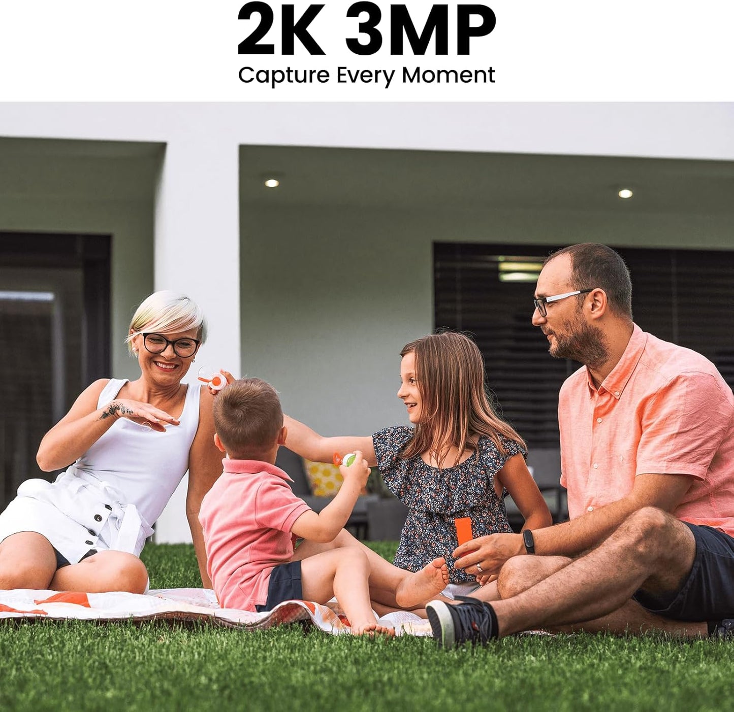 HomeShieldCo™ 2K Solar Powered Security Camera